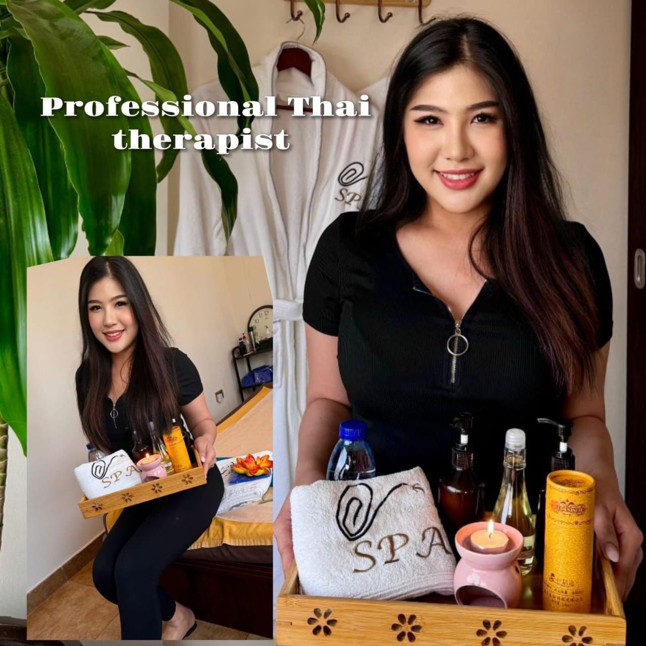 Professional Thai massage therapist at Quiet Room Spa Al Barsha