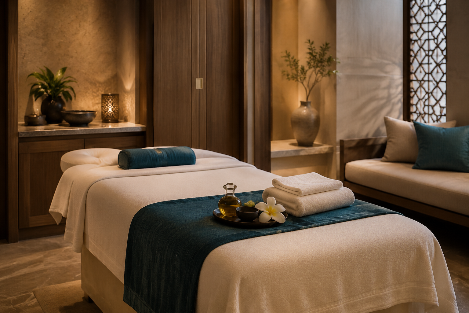 Professional Swedish relaxation massage in a private Al Barsha spa room